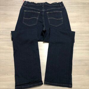 Lee Relaxed Fit Jeans Mid Rise Blue Womens Size 10 Short